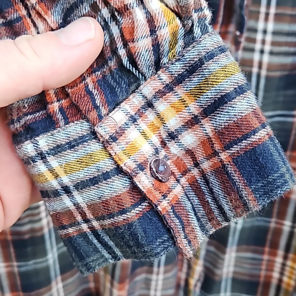 Natural life plaid long sleeve cover up - Picture 4 of 7